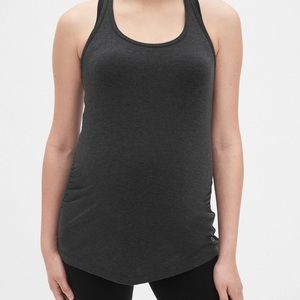 GapFit XS maternity dark gray racerback tank top
